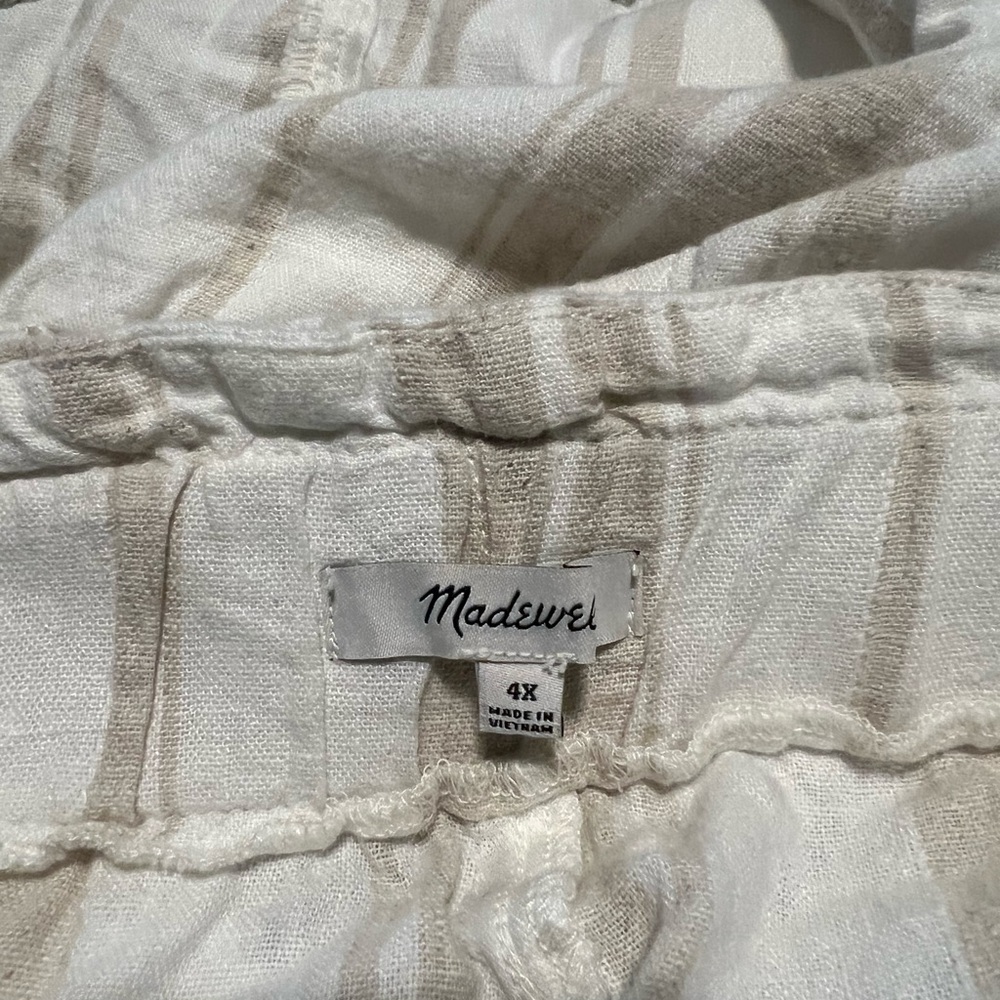 Madewell Plus Linen-Blend Paper-bag Waist Shorts - Picture 8 of 11